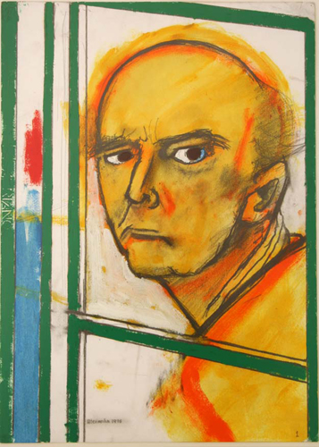 Self Portrait with Easel 1996