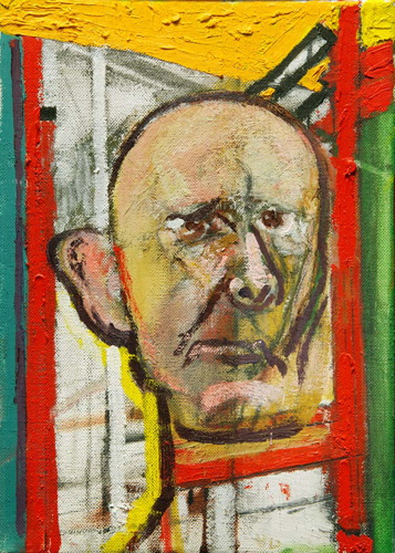 Self Portrait with Easel 1998